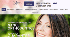Desktop Screenshot of nanceortho.com
